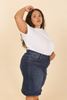Picture of PLUS SIZE STRETCH DENIM SKIRT